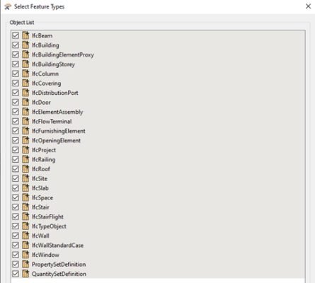 Kategorizacija IFC elemenata BIM modela u FME Reader-u